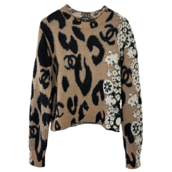 NWT CHANEL 23/A METIERS D'ART CC LEOPARD PRINT JUMPER SIZE FR 38 (UK 10) - Picture 8 of 15